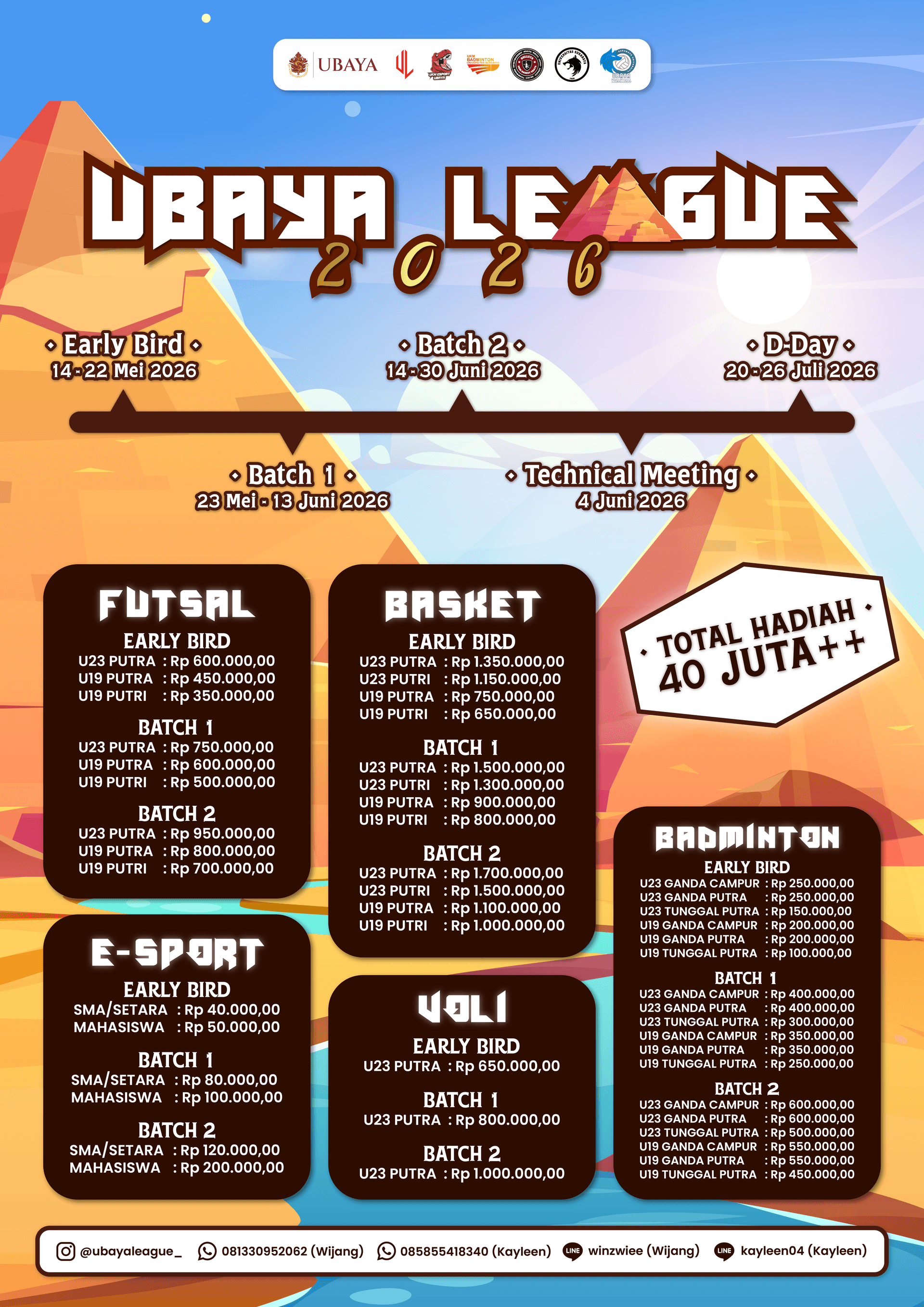 Poster Harga Ubaya League